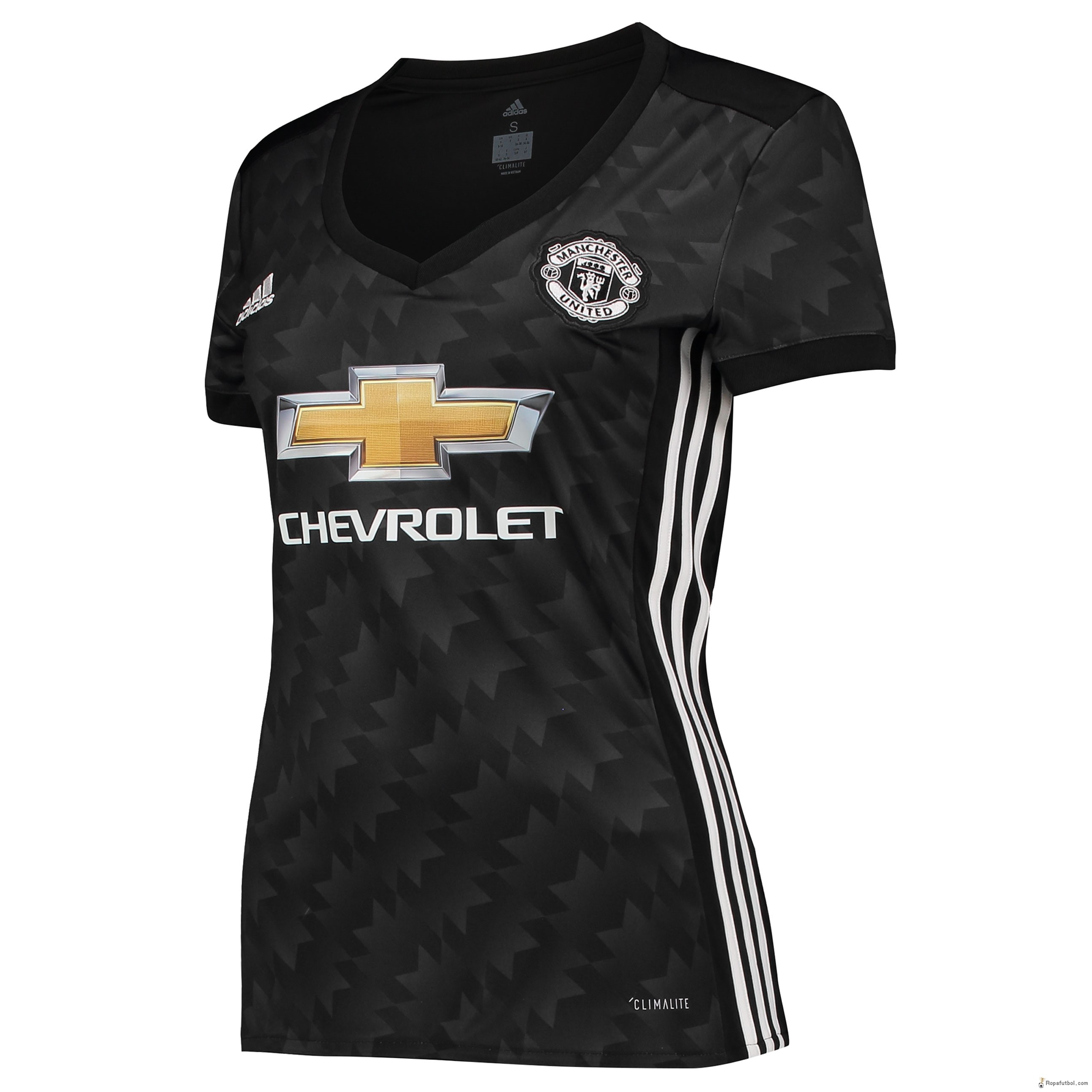 Camiseta Manchester United Replica Segunda Ropa Mujer 2017/18 Negro